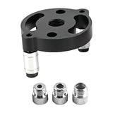 Maxbell 6-10mm Jig Self-centering Drill Guide Kit Aluminum Alloy for Wood Panel Hole 3 Black