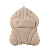 Maxbell Bathtub Pillow Headrest Pool Machine Washable Breathable Bathing Bath Pillow Khaki
