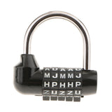 Maxbell 4 Pieces Letters Combination Lock Resettable Padlock for Toolboxes Suitcases