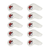 Maxbell 10Pcs PU Golf Iron Headcover Club Head Cover Animal Decorative White - Aladdin Shoppers