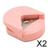 Maxbell 2xPaper Corner Rounder R4 DIY Crafts for Business Cards Photo Card Making Pink