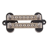 Maxbell 12 point power post junction block Dual distribution buss stainless steel - Aladdin Shoppers