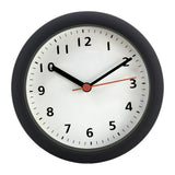 Maxbell Wall Clock Round Simple Waterproof Home Decor 6'' for Office Bedroom Kitchen Black White