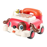 Baby Telephone Toy Game Parent Child Interactive Toy for Baby Boy Girls Kids rose red