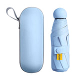 Maxbell Folding Umbrella Rain Protection Men Women Rain Umbrella for Outdoor Camping Blue