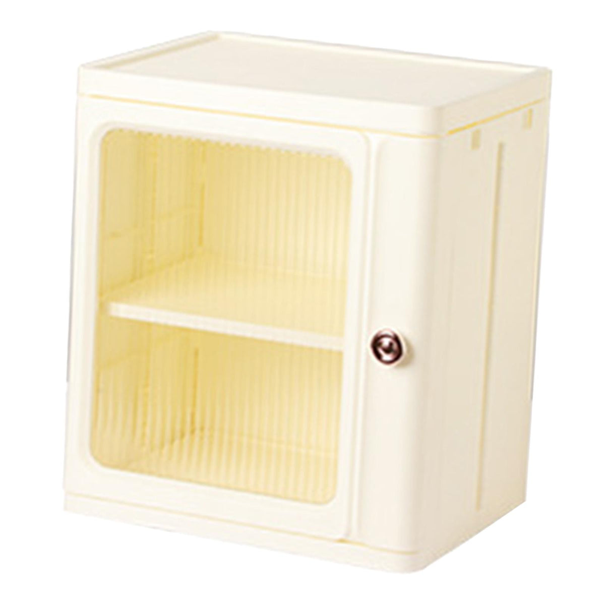 Maxbell Storage Cabinet Kitchen Cabinet Folding Storage Box for Home Bedroom Bedside 1 Tier without Wheel