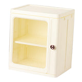 Maxbell Storage Cabinet Kitchen Cabinet Folding Storage Box for Home Bedroom Bedside 1 Tier without Wheel