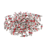 Maxbell 6x100pcs Car Motorbike Truck Replacement Tire Zinc Alloy Valve Stem Core Part