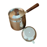 Maxbell Oil Strainer Pot and Lid Stainless Steel Frying Pot for Camping Frying Party with Filter