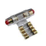 4 Gauge Fuse Holder for Car Audio Installation with 40A Wonder AGU-Fuse Gold Plated for Conductivity