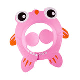 Maxbell Shower Cap for Kids with Ear Cover Lovely Adjustable for Travel Indoor Pink