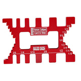 Maxbell Measure Jig Tenon Caliper Card Gauge for Woodworking Saw Table Machine Gaps