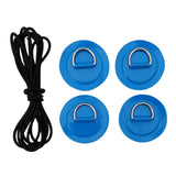 Maxbell D Ring Pad Patch Boat Deck Bungee Rope Kit for Stand Up Paddle Board Blue - Aladdin Shoppers