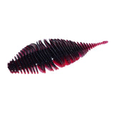Maxbell Soft Fishing Lure Worm Grub Maggots Lure for Trout Bass Freshwater Saltwater Red Black