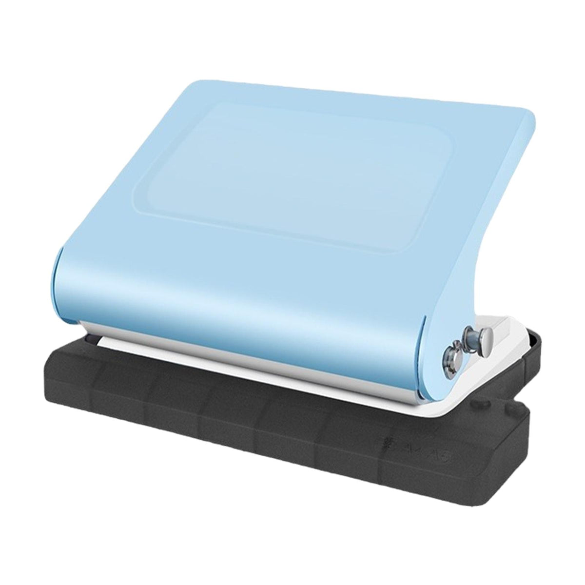 Maxbell 10 Holes Punch Heavy Duty Handheld Paper Punch for Files Folder Binding Crafts Blue