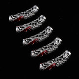 Maxbell 10x Dreadlock Bead Twist Braid Jewelry Tubes DIY Bracelet Beard Hair Pendant