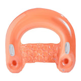 Maxbell Inflatable Pool Floats with Cup Holder Portable Pool Seat for Beach Swimming Orange