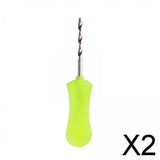 Maxbell 2xCarp Fishing Baiting Hook Portable Drill Boilie Bait Pins for Rigs Making StyleA