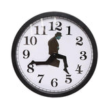 Maxbell Maxbell Wall Clocks 10 Inch Kitchen Battery Operated Art Clocks for Bathroom Black