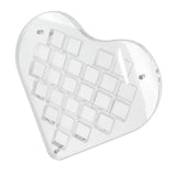 Maxbell Magnetic Seashell Box Clear Seashell Storage Box for Nail Trinket Bead Charm
