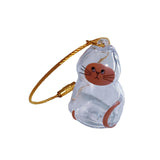 Maxbell Pet Hair Memorial Bottle Remembrance Gift Cute Pendant Cat Hair Keepsake Jar 2.5cmx4.5cm