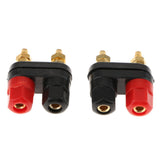 Maxbell 2pcs Dual 4mm Banana Plug Jack Socket Binding Post For Speaker Amplifier Terminal - Aladdin Shoppers