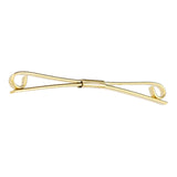 Maxbell Mens Tie Collar Bar Formal Jewelry Accessory Lapel Stick Metal Collar Holder Gold