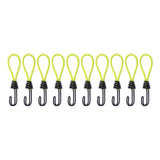 Maxbell 10Pcs Bungee Cord with Hook Portable for Camping Accessories Tarpaulin Tarps Yellow