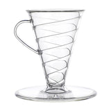 Maxbell Pour over Coffee Maker Multipurpose Coffee Dripper for Travel Kitchen Office clear