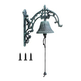Maxbell Door Bell Iron Wall Mounted Dinner Bell for Front Entrances Weddings Porches