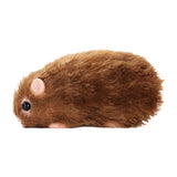 Maxbell Silicone Hamster Model Cute Animal Doll Toy for Kids Party Toy Birthday Gift brown