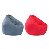 Maxbell Waterproof Stuffed Animal Storage Bean Bag Cover Red & Gray