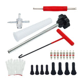 Tire Stem Removal Tool Hook Tool Repair for Lawn Mower Truck Motorcycle 23pcs