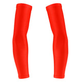 Maxbell Maxbell 1 Pair Stretch Football UV Sun Protection Arm Sleeves Cover  XXL Orange