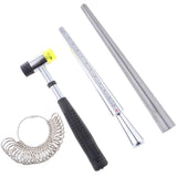 Maxbell Standard 8pcs Jewelry Sizer Mandrel Measurement Tool Adjust Repair Tool Kit