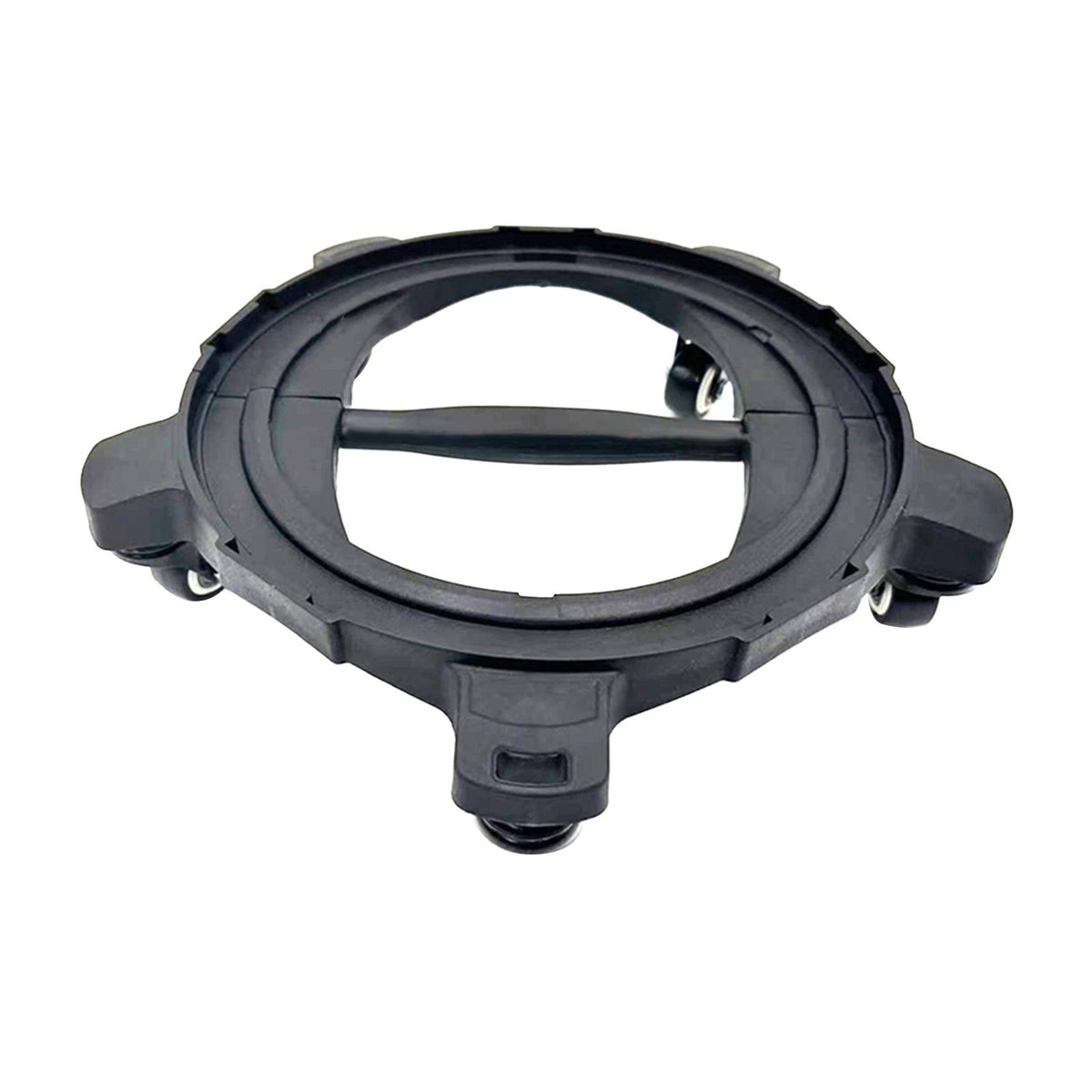 Folding Car Wash Bucket Dolly Easy Transport Accessories with 5 Roll Casters