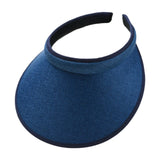 Maxbell Sun Visor Hat Comfortable Lightweight Clip on Visor for Tennis Beach Cycling Dark Blue