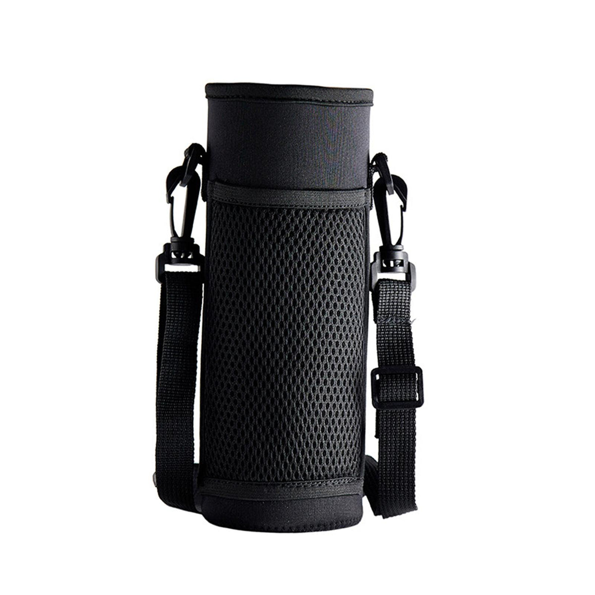Maxbell Insulated Bottle Sleeve Phone Holder with Strap Neoprene Material Black