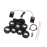 Maxbell Portable Electronic Drum Supplies Lightweight Party Favors Roll up Drum Kits