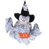 Maxbell Halloween Fabric Hanging Ghost Elf Pumpkin Wall Door Decor Hanger  White