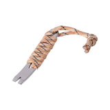 Maxbell Pocket Crowbar Keychain Winding Pin Key Pry Bars Keychain for Hiking Indoors Khaki