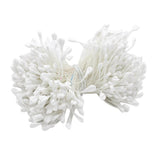 Maxbell A Bundle of 320 Pcs Artificial Matte Double Heads Flower Rose White