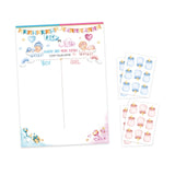 Maxbell Baby Gender Reveal Board Novelty Baby Birthday Supplies Boy Girl Voting Game White