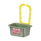 Maxbell Sink Strainer Basket Hanging Basket Kitchen Drain Shelf for Kitchen Bathroom Green