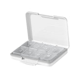 Maxbell Travel Pill Organizer 8 Grids Portable Waterproof Lightweight Pill Container White