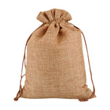 Maxbell 50 Pieces Gift Bags with Drawstring Drawstring Bag for Grocery Party Wedding Brown