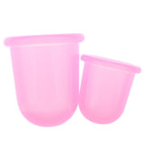 Maxbell Maxbell 2 Pieces Silicone Vacuum Massager Cupping Anti-cellulite Massage Cups M L Pink