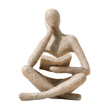 Maxbell Thinker Statue Home Decor Gift Abstract Ornament for Bedroom Tabletop Home