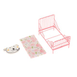 Maxbell 1/12 Scale Miniature Bed Dollhouse Furniture for Children Room Llittle Bear
