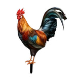 Rooster Decorative Garden Stake Acrylic Lawn Ornament for Outside Lawn Patio